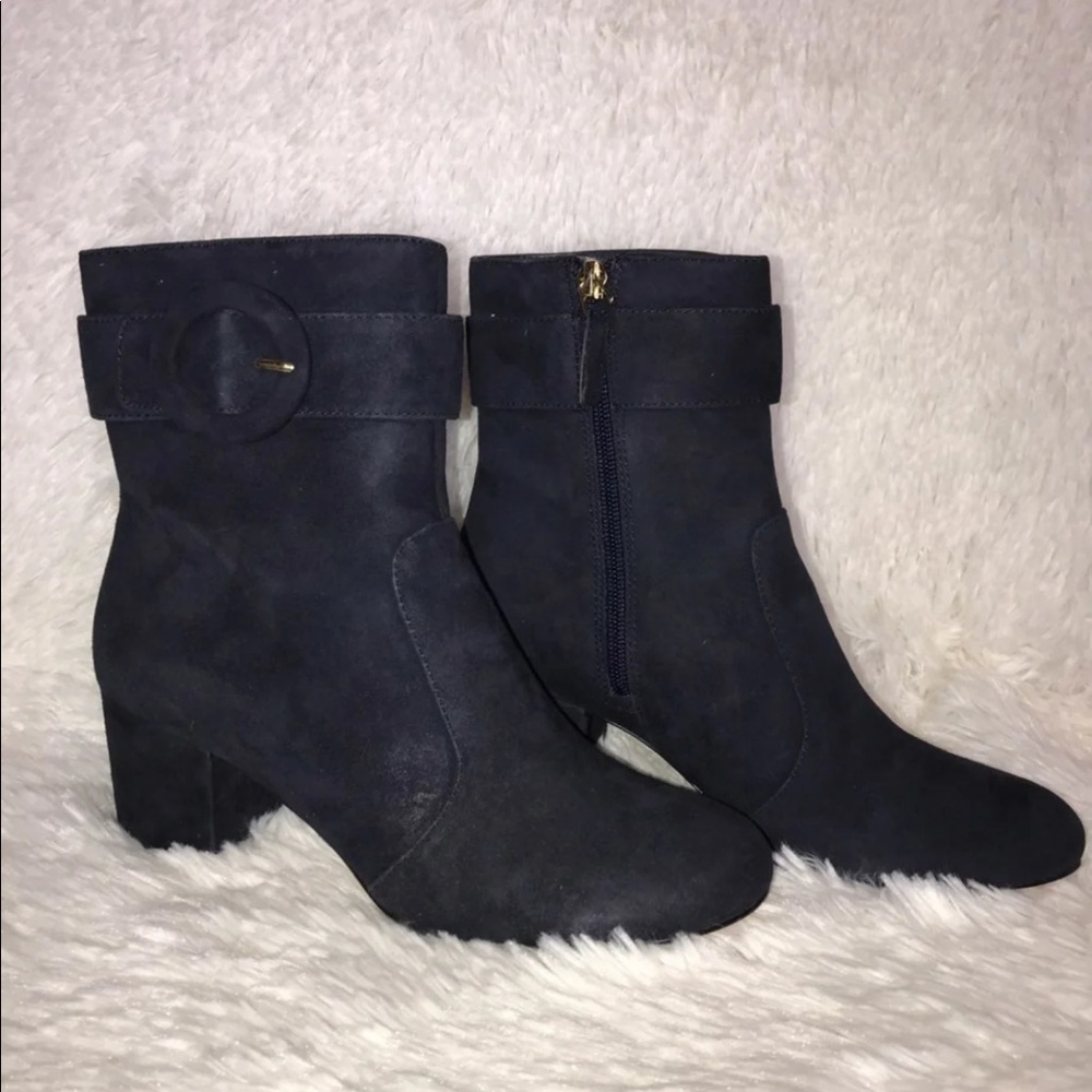 NINE WEST - Quilby Block-Heel Booties, Size 7.5 M